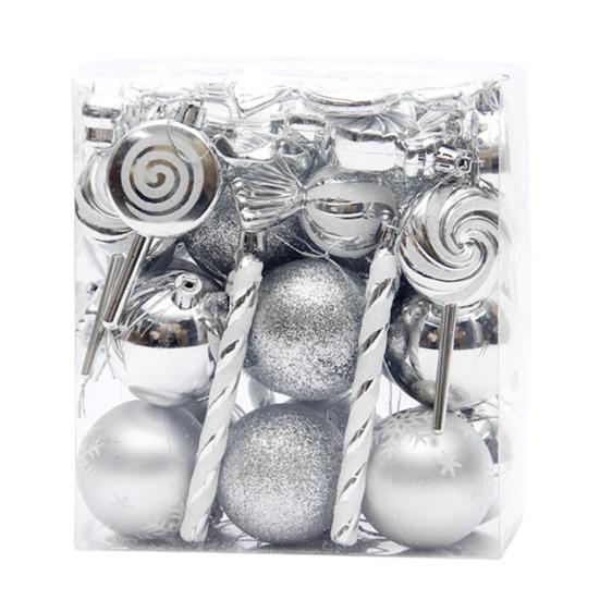 36/40/50 Pcs Christmas Balls Set Colorful Shatterproof Decorative Baubles for Xmas Tree Festive Hanging Decorations with Lanyard for Home Shop Window