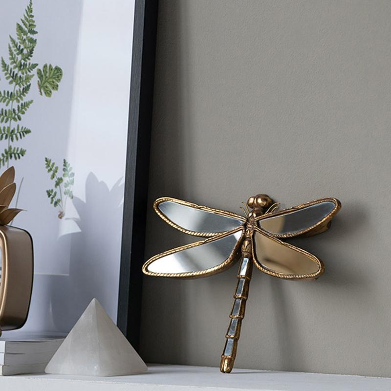 3D Relief Resin Dragonfly Wall Hanging Decor Vintage Butterfly Pendant Art Bedroom Living Room Bohemian Home Background Craft