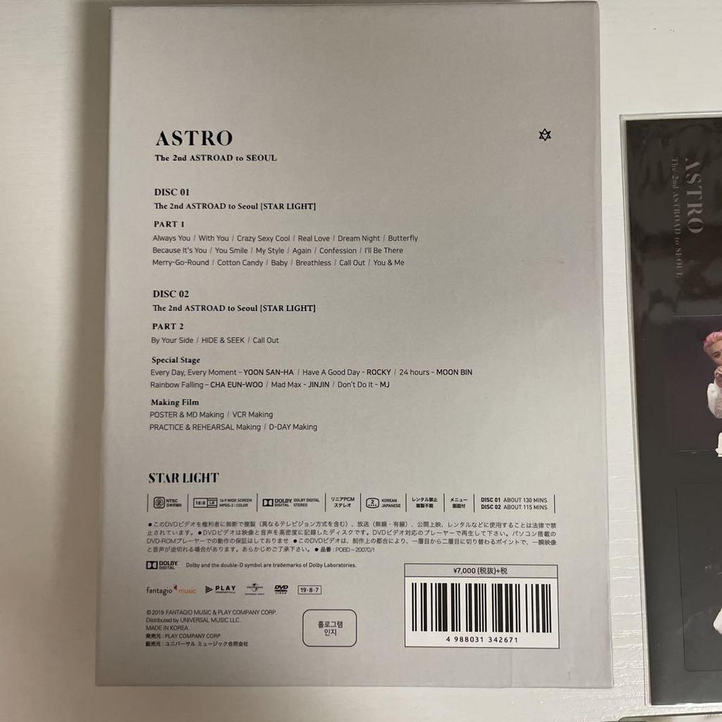 [USED] ASTRO STAR LIGHT Japanese Version Korean Subtitles/Japanese Subtitles DVD