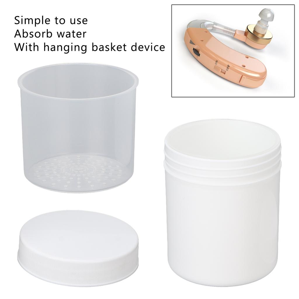 Hearing Aids Drying Box Moistureproof Hearing Aid Amplifier Dry Jar for Cleaning Absorb Water