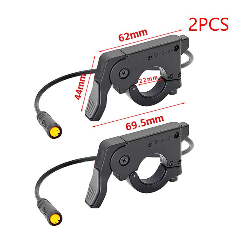 Accélérateur au pouce Tt009 Universel 36V 48V 60V 72V Vélo Électrique Trottinette 3 Broches Accélérateur Gauche Droite 22Mm Pièces de Guidon