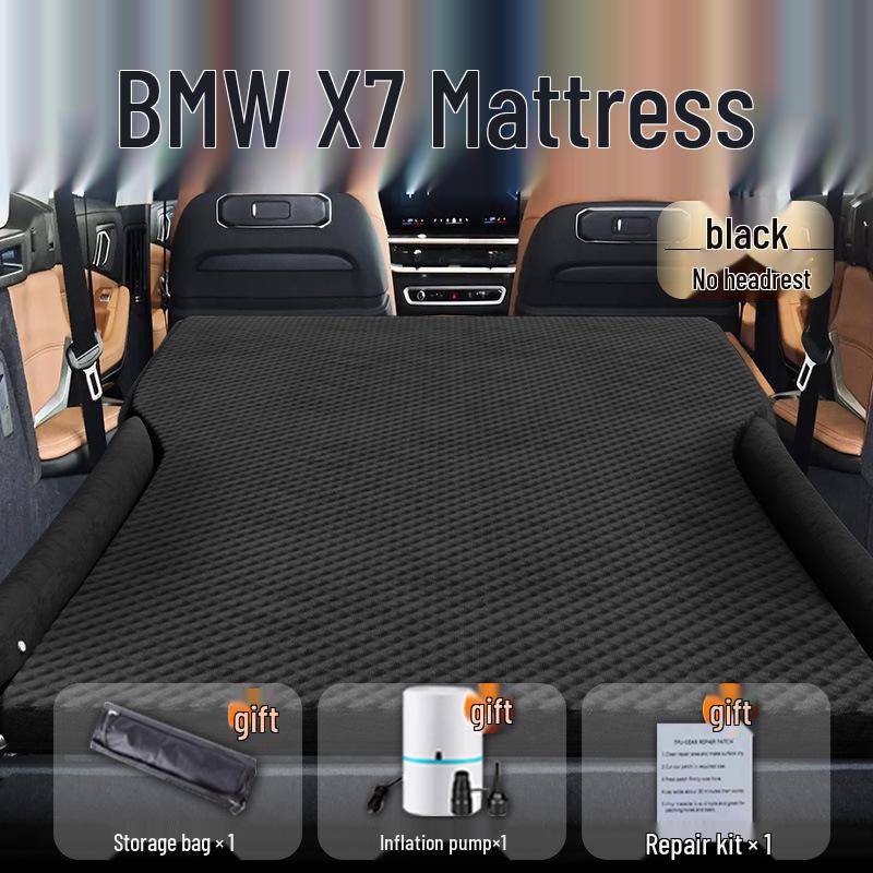 Lit de Voiture BMW X7: Matelas gonflable pour siège arrière et tapis de couchage pour coffre