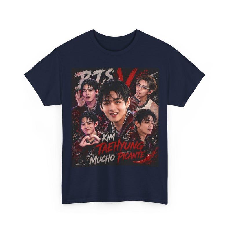 2026 Hot Vintage Bangtan BTS V T-shirt Y2K Gothic Cotton Oversized T-shirt Unisex Casual Loose Short Sleeve Crew Neck Summer Tops