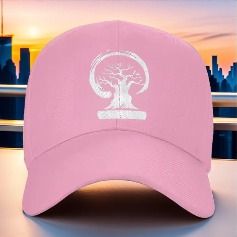 Tree Badge Baseball Cap Unisex Snapback Adjustable Polyester Casual Outdoor Sun Hat