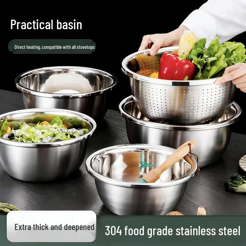 

Chuanye 304 Stainless Steel Mixing & Prep Bowl