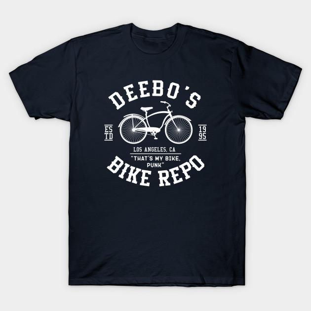 Men Black Print T-shirt Deebo S Bike Repo - Friday Movie No-Cut Transfer Paper Print Cotton Tshirt S тёмно-синий