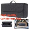 Large Anti-Slip Car Boot Storage Organizer - Soft Felt Trunk Organizer Box with Compartments for Auto Accessories