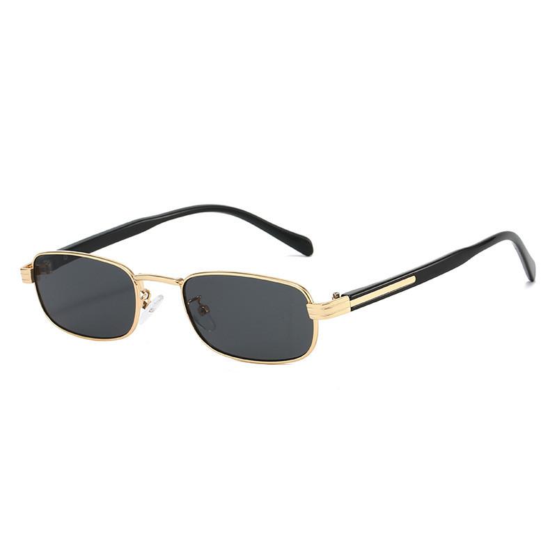 Geometric Metal Square Sunglasses Uv400 For Outdoor Activities And Fashion