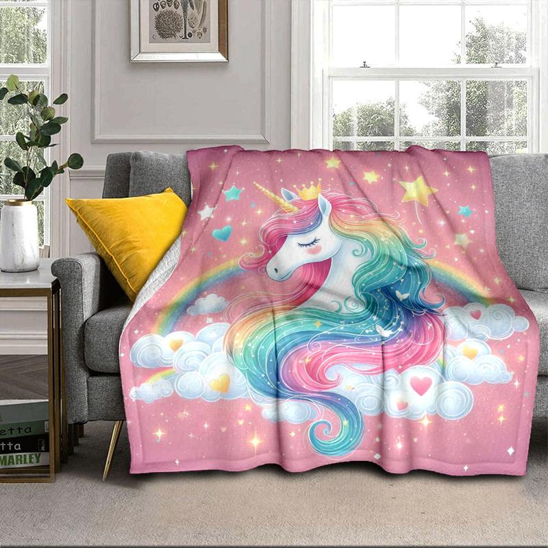 Magical Unicorn Fantasy Blanket Flannel Blanket Throw Blanket Sofa Cover Blanket Soft Premium Blanket Picnic Blanket Tv Blanket Gifts