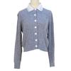 2025 Spring Collection: Women's High-End Bead-Embellished Detachable Collar Cable Knit Cardigan with Diamond Buttons