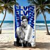 Elvis Beach Towel Soft Durable Quickdry Comfortable Lightweight Suitable For Swimming Gym Camping Yoga Vacation