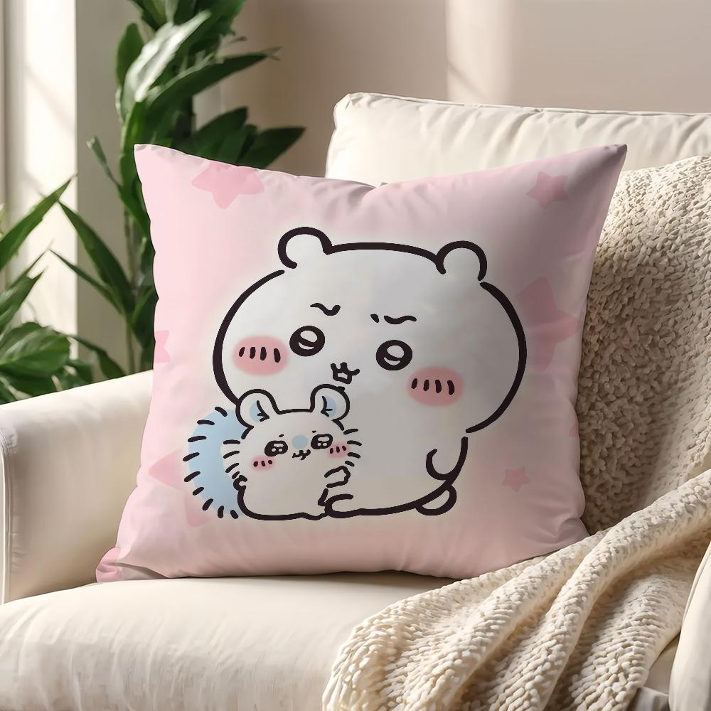 Cute CChiikawaS cushion cover For Pillow Printing Sofa Decoration Home Car Room Coffee Shop Office Nordic Simplicity