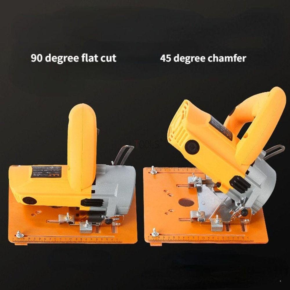 Cutting Machine Base Plate Saw Guide Plate 45° Diagonal Cutting Guide Rail Bottom Plate