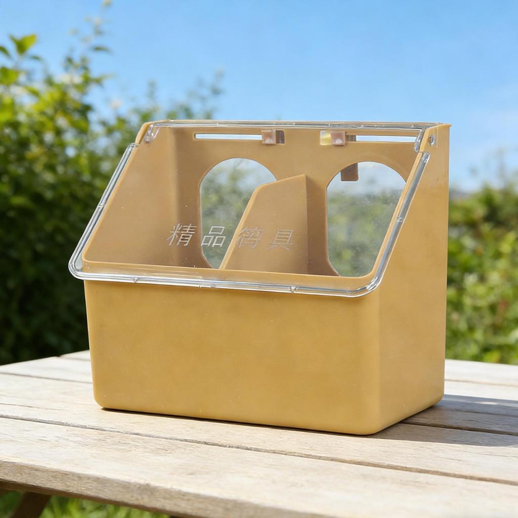 Birds Feeder Hanging Cage Box Automatic Feeder Large Capacity Food Trough Food Storage Case Birds Bird Feeding Supplies