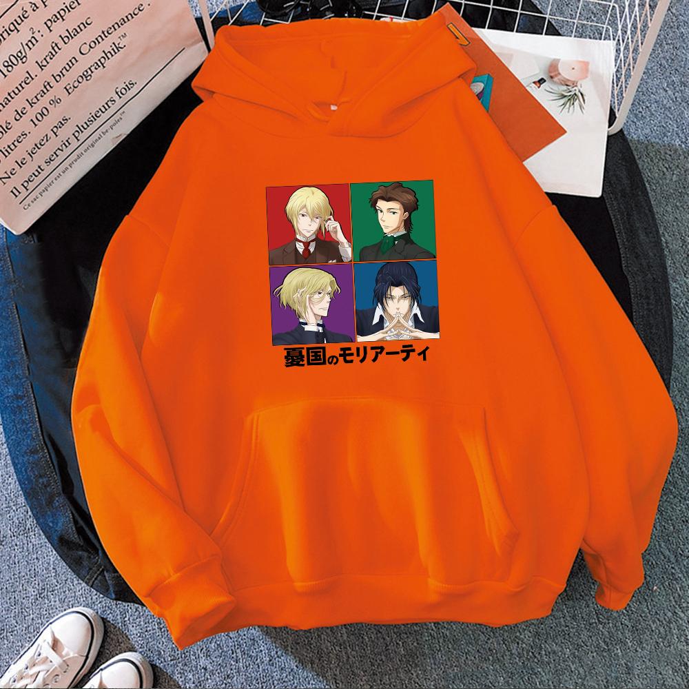 Beliebte Anime Moriarty Der Patriot William Sherlock Kapuzenpullover Lustige Cartoon Ästhetische Grafik Streetwear Koreanische Hoodies