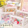 Japanese Style Cartoon Pencil Case - Transparent, Large Capacity for Girls, Junior High/High School Stationery & Makeup Bag