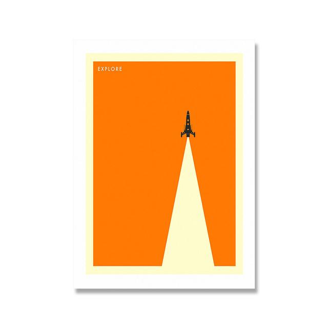 

Минималистичный научная фантастика, туристический постер, космическая наука, настенная живопись маслом, ретро печать, подарок, креативное украшение для дома 21cm×30cm NoFrame