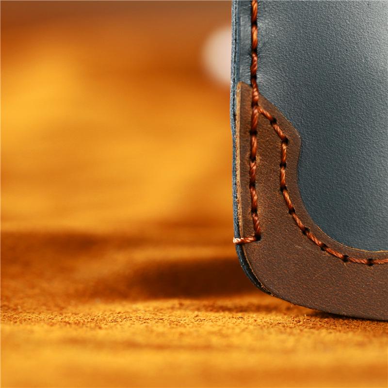 Car Key Bag Universal Leather Key Cover Pure Handmade Creative Cowhide Key Bag Gift Box Can Be Packed In One Piece.