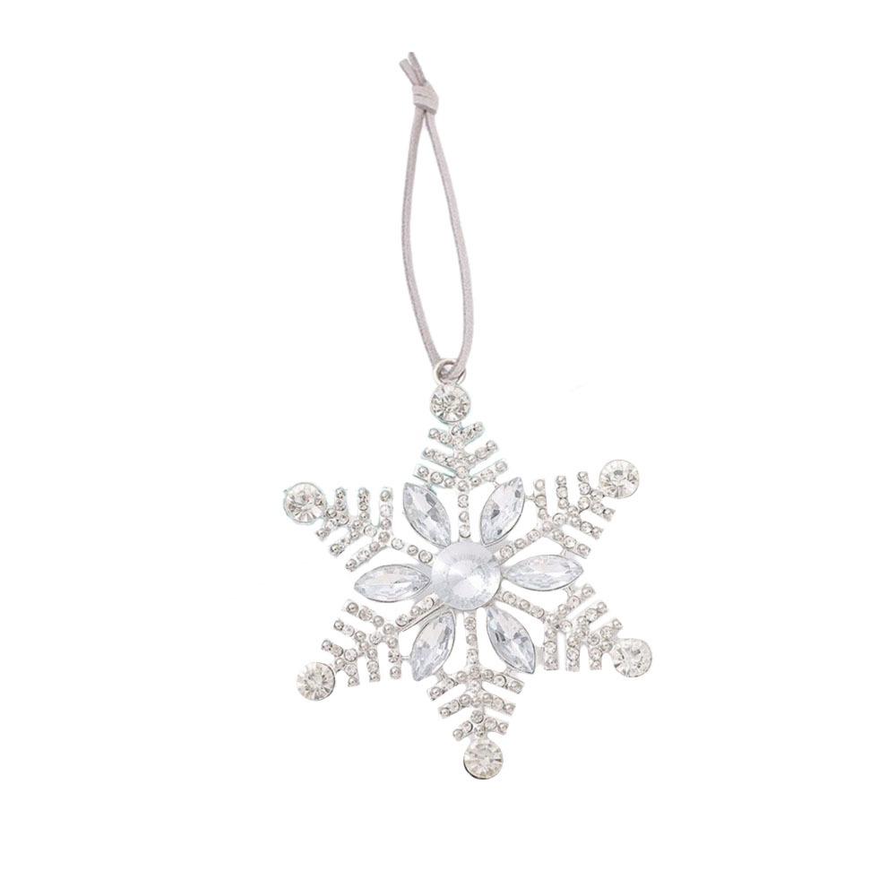 

Super Shiny Christmas Tree Pendant Metal Xmas Decorative Snowflake Christmas Holiday Style 1