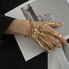 Halloween Hands karkötő csontváz Kéz Ghost Claw Punk Eltúlzott Stílus Állítható Elasztikus Zsinór Kísérteties Koponya Ujjak Karszalag Uniszex Ünnepi Kellék