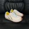Leather women's spring new ugly cute casual shoes flat bottom lightweight women's shoes trendy color matching versatile lace-up
