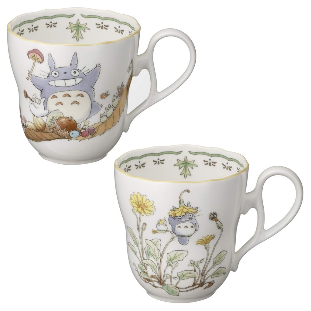 Noritake Mugs (Pair Set) 375cc My Neighbor Totoro Microwave Safe 2 Pieces Bone China 4924-37LTP97855