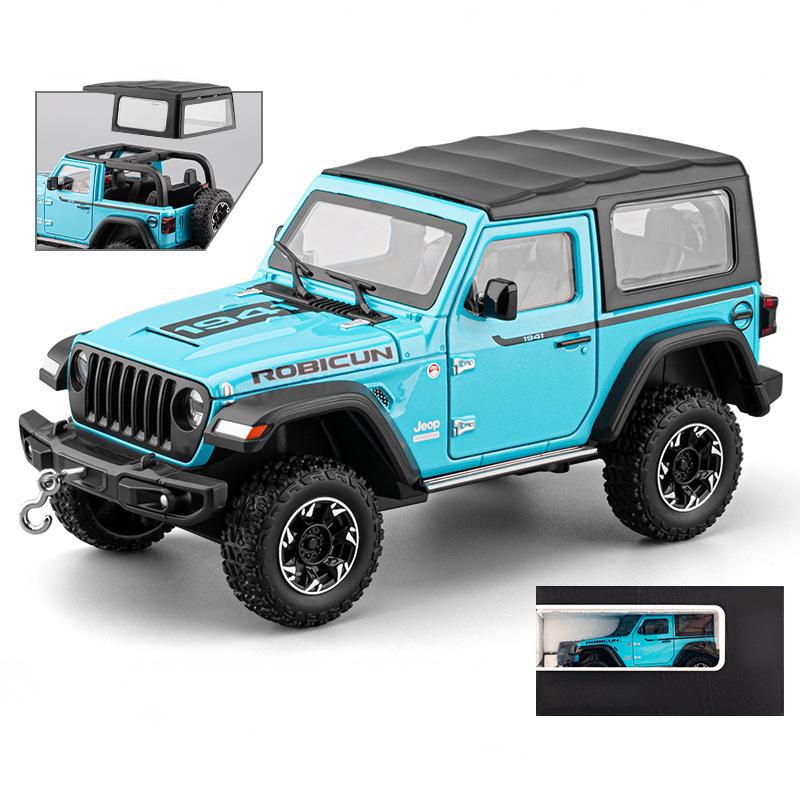 1:24 Jeep Wrangler Rubicon Off Road SUV Legierung Druckguss Modellauto Premium Zuhause Trendige Spielzeuge Ausstellungsdekorationen Geburtstagsgeschenke Junge