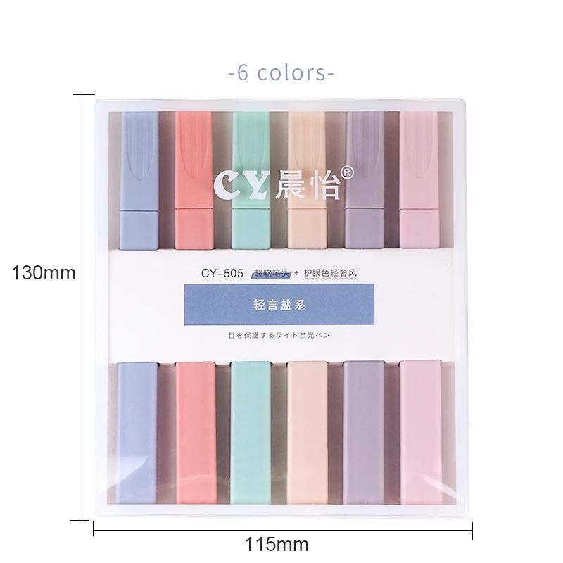 Highlighters Stationery Markers Charming Colored Markers Highlighter Pen Back To School Aesthetic Supplies