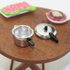 1:12 Creative Small Photo Prop Rounded Curves Kitchen Cookware Model Micro Landscape Pressure Cooker