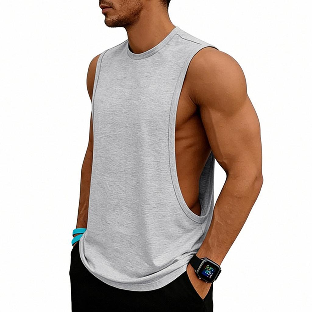 Men's Fashion Loose Fit Sleeveless Tank Top, Workout Training Basketball Gym Vests For Casual Athletic Wear