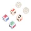 6 Sided Dice Impact Proof Fun Educational 0.63 X 0.63 X 0.63in Plastic Colorful Disc for Board Games