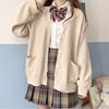 Knit Cardigan Long-sleeved Jk Women's Jacket College Style Sweet School Supply Fall and Winter Models Sweater Women
