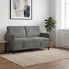 Storage Sofa in Dark Grey 152 x 78 x 87 cm Polyester