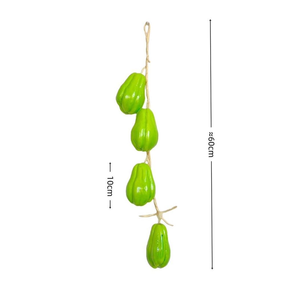 Realistic Hanging Vegetable String: Chili, Potato, Corn, Garlic, Peanut Props for Yard or Restaurant Decor
