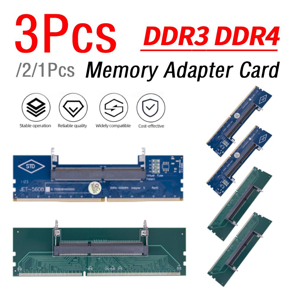Laptop To Desktop Memory Adapter Card DDR3 DDR4 SO-DIMM To PC DIMM Card Memory RAM Connector Notebook To PC Computer Converter