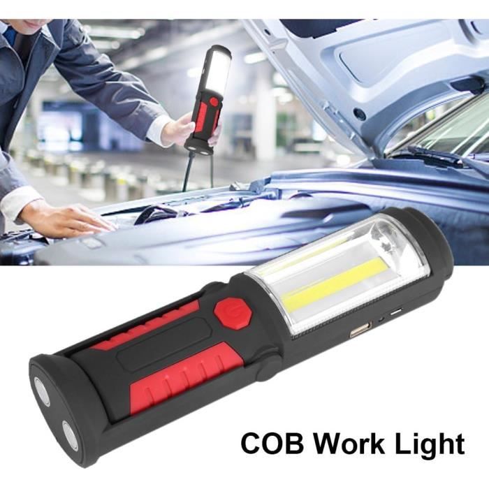 Lampe de Travail LED - ZERODIS - Rechargeable - 2200mAh - 650Lm - Magnétique