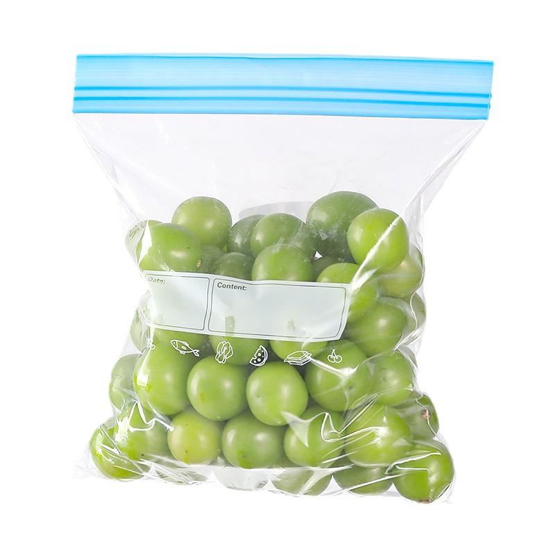 Double-Reinforced Food-Grade Sealable Fresh-Keeping Bags for Household Refrigerator Storage