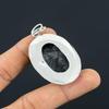 Daughters Day Sale 925 Sterling Silver Black Fossil Coral Gemstone New Pendant