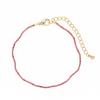 Delicate Wavy CZ Tennis Bracelet 14K Gold Plated Brass Dainty Adjustable Chain Jewelry for Beach Summer Daily Casual Outfit Wear