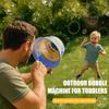 Batterielose Outdoor-Sportspielzeug-Luftpumpe für Kinder, Handbetriebener Seifenblasenbläser mit 10 Nachfüllpackungen für Kinder, Streich Wissenschaftsexperiment Schüler