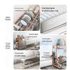 Multi-functional Stainless Steel Over-Sink Dish Rack