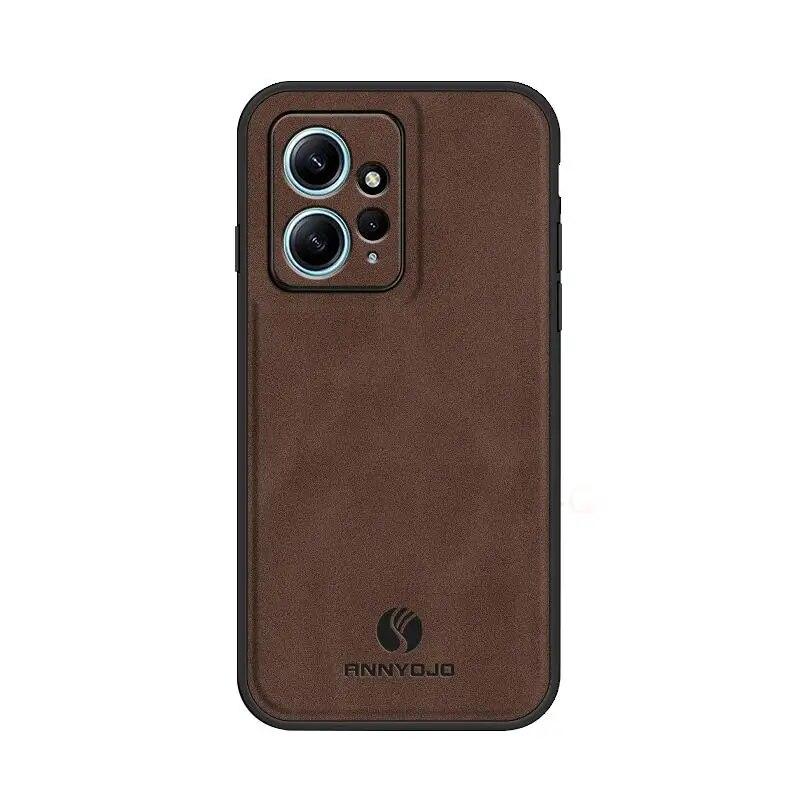 Redmi12 Luxusní ovčí kožené pouzdro pro Xiaomi Redmi Note 12 Pro Plus 4g 5g Pánské Business Vintage magnetický kryt Note12 12pro