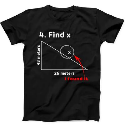 Find X New York City Taxi Tom Saying Math Funny Gift Tee Black T Shirt 388