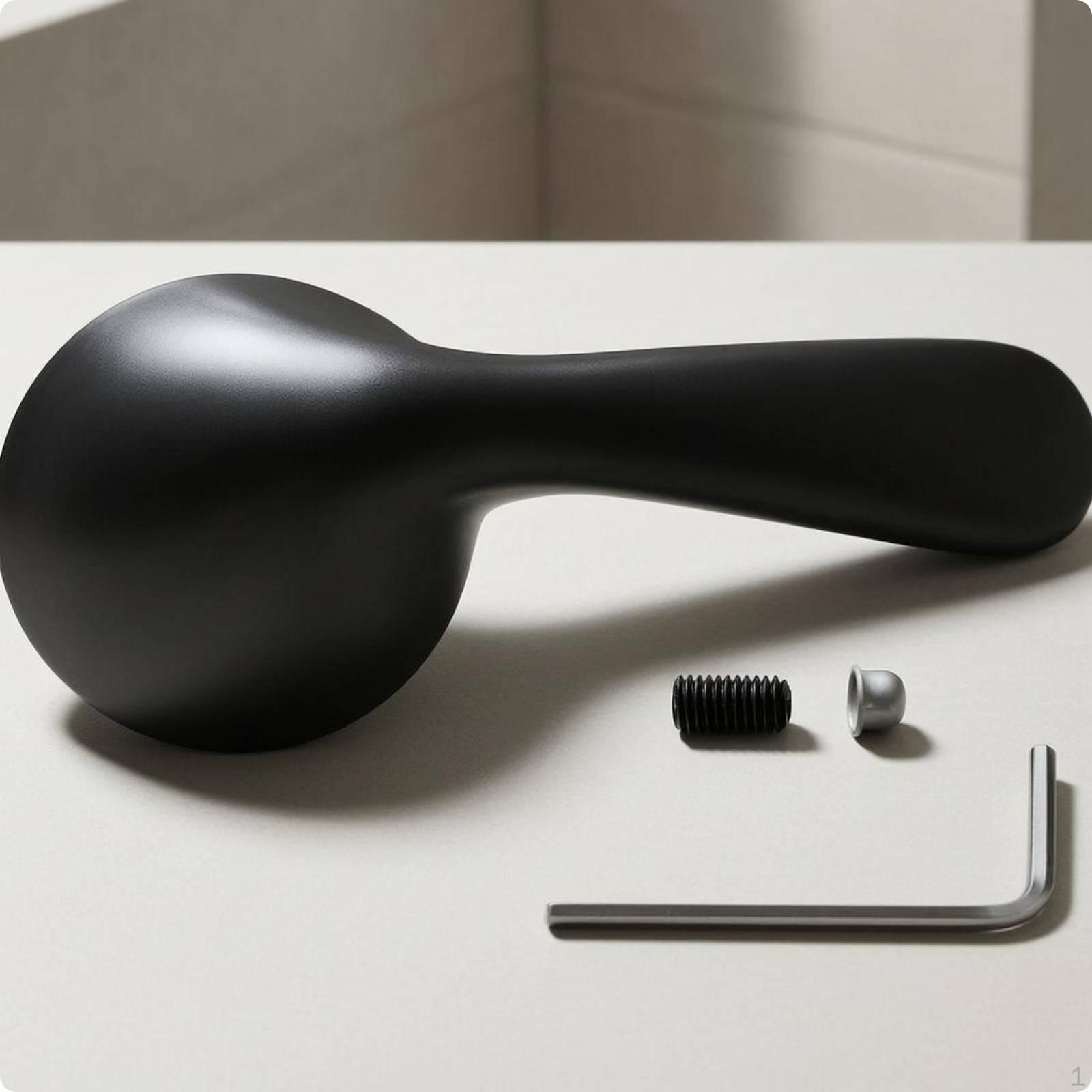 Bathtub Faucet Handle Compatible Replacement Metal Shower Hex Key Matte Black