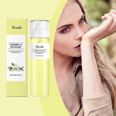 Roxelis Parfum Corporel Caramel Pistache Spray Note Parfumée Douce Chaleureuse Parfum Longue Durée Set Portable Ambiance Unisexe