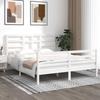 VidaXL Bed Frames White Solid Wood 160x200 Cm 3105871