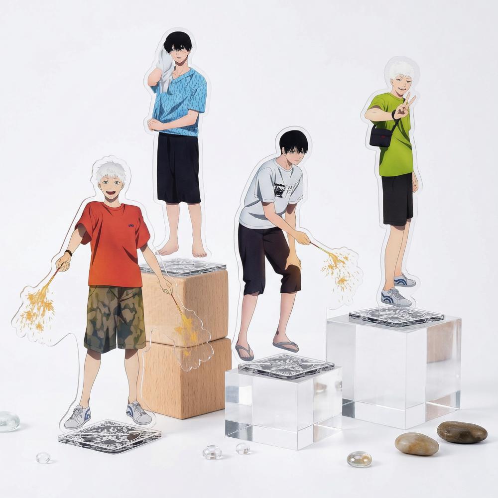 Anime The Summer Hikaru Died 15CM Acrylic Stand Figure Hikaru Indou Yoshiki Tsujinaka Desktop Ornament Collectible KEY Fans Gift