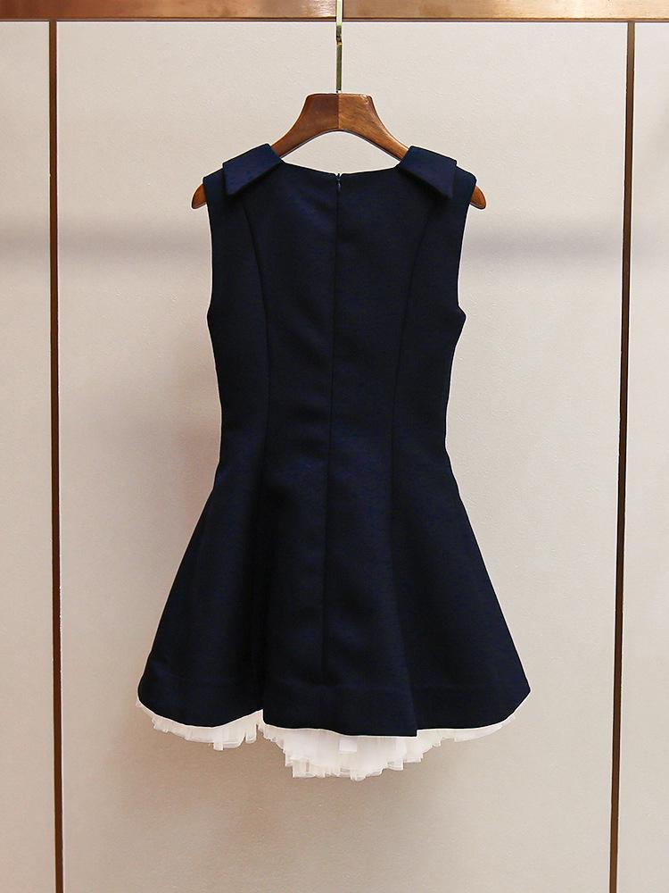 High-End Women's Spring/Summer Sweet Princess A-Line Bow Tank Top Fluffy Dress