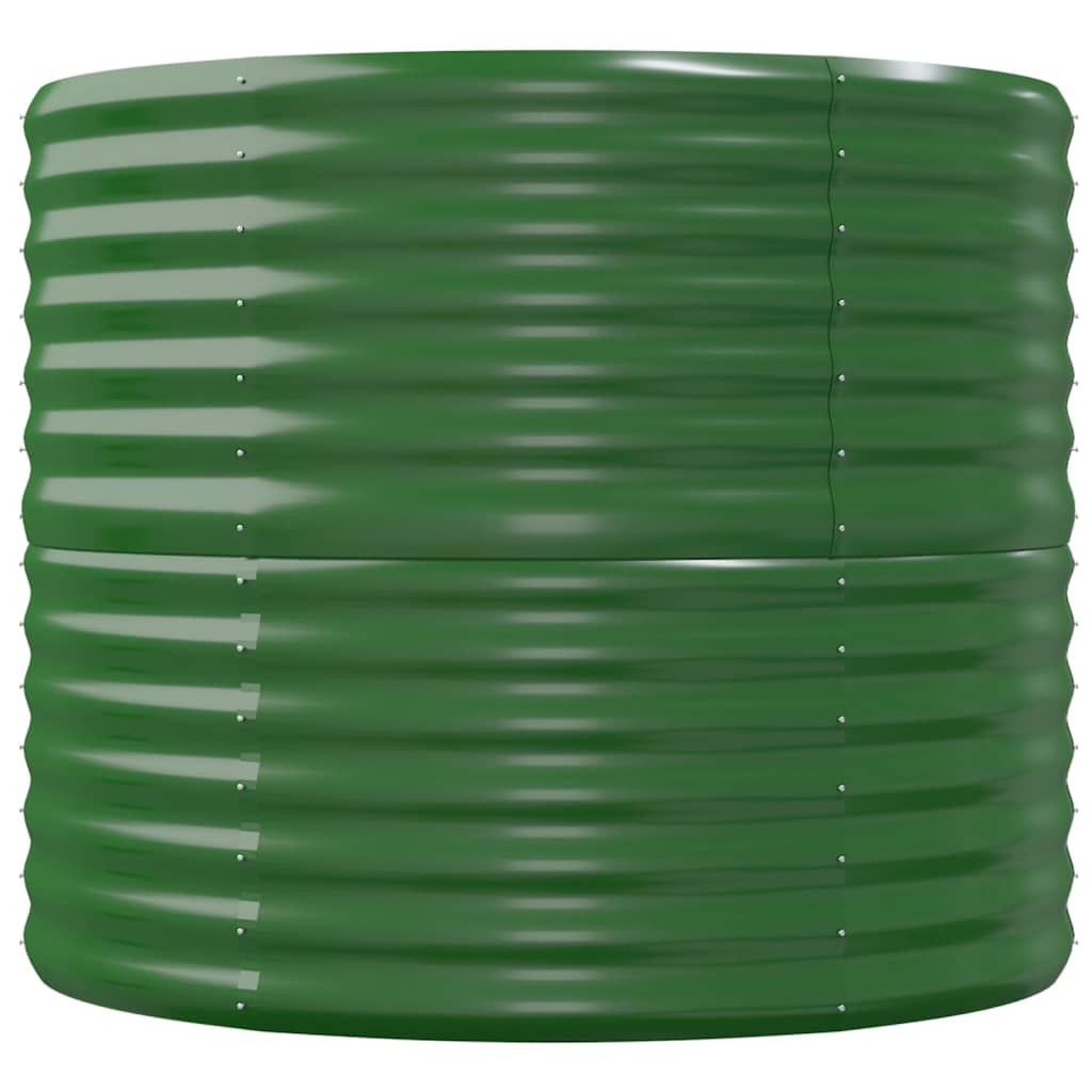 Raised Garden Bed Galvanized Steel 152 X 80 X 68 Cm Green