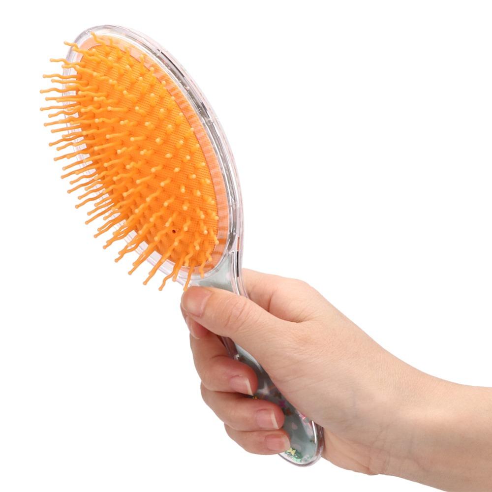 Star Decoration Hair Massage Brush Ergonomic Design Anti Static Hair Comb Daily Hair Care